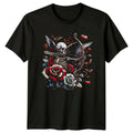 Gothic Skeleton Cupid With Roses T-Shirt Dark Romance Gothic Art Valentines Day