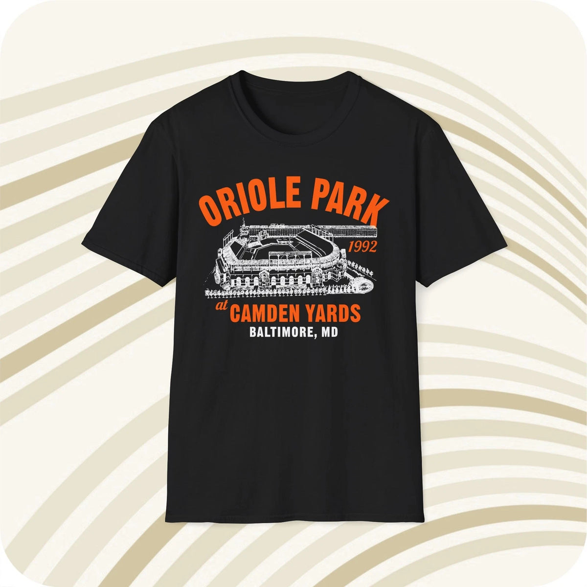 Oriole Park at Camden Yards Classic Cut Baseball T-Shirt - Baltimore Orioles