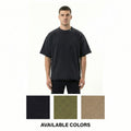 HIGH LEVEL Men's Oversized Washed French Terry Cotton T-shirt Heavyweight 360gsm