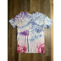 George Tie Dye V-Neck T-Shirt Mens Small Purple Pink Blue Short Sleeve