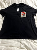 Express Black Crew Neck  Pima Cotton SS T-Shirt Men's XL Embroidered Left  NWT