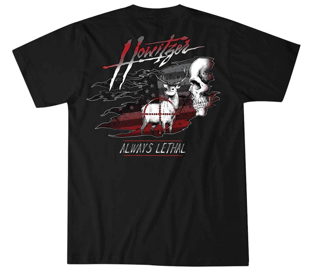 Howitzer Style Men's T-shirt Always Lethal Military Grunt MFG