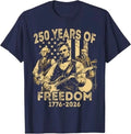 Abraham Lincoln Playing Guitar 4th July 250th Anniversary T-Shirt