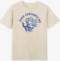 Rage Consumes Me Funny Kitty Cat With Flower Graphic Men's T-Shirt