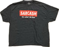 Men Funny Sarcastic T Shirt 3XL Gray Short Sleeve