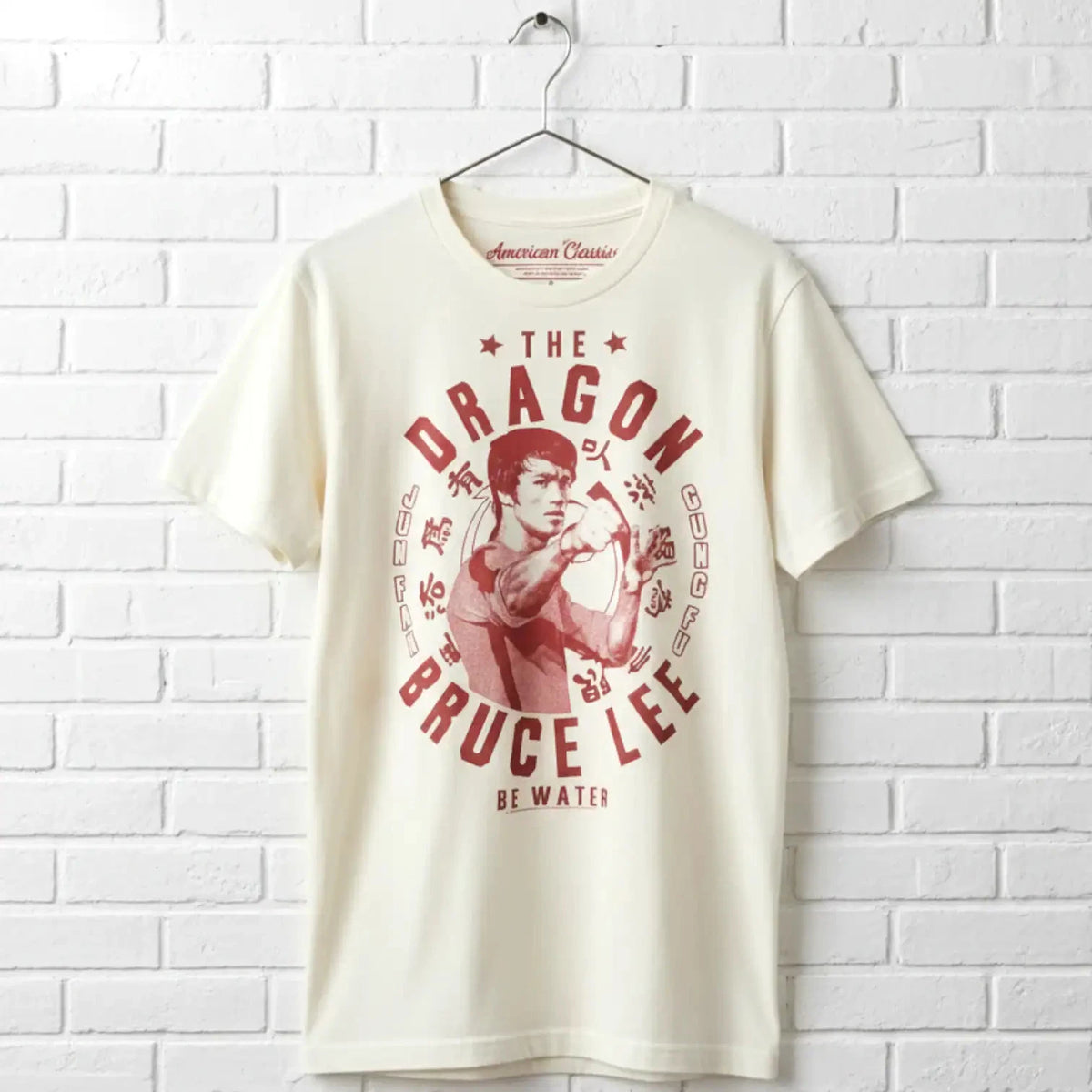 Bruce Lee Dragon Be Water Men's T Shirt Kung Fu Legend