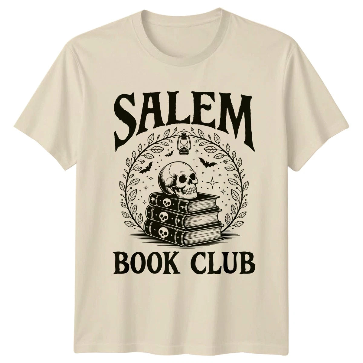 Salem Book Club Gothic Reading Graphic Tee Mens Womens Unisex T-Shirt