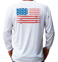 Surfing Surfer Flag Ocean Beach Long Sleeve UPF 50 T-Shirt UV Protection