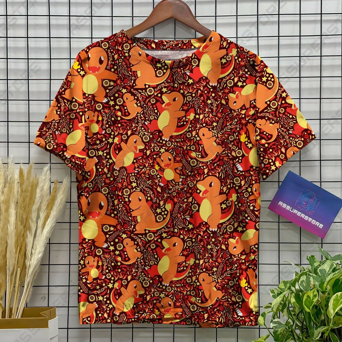 Charmander Kawaii Funny Tshirt Charmander Dragon Fire Design Tshirt Friend Shirt