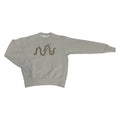 Men’s Gray Custom Champion Graphic Crew Neck Sweatshirt - Size Medium