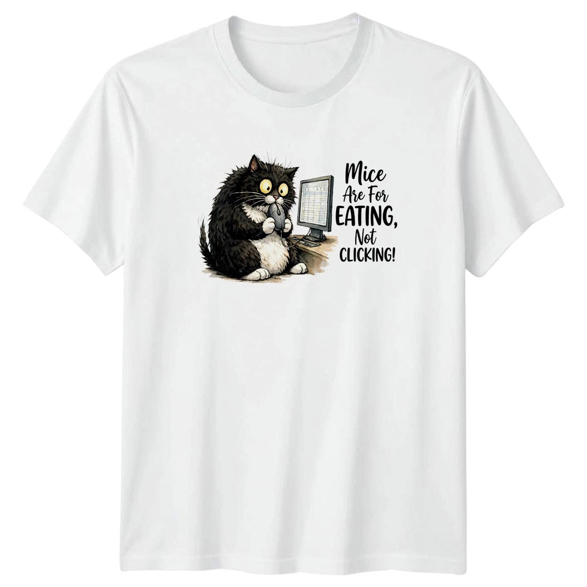 Mice Are For Eating Not T-Shirt Office Humor Cat Gift For Him And Her