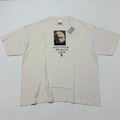 Saint Michael Everything Begins With E Einstein Mens White Cotton T Shirt