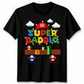 Personalised Super Daddio Mens T Shirt Gaming Fathers Day Tee Gaming Dad Gift