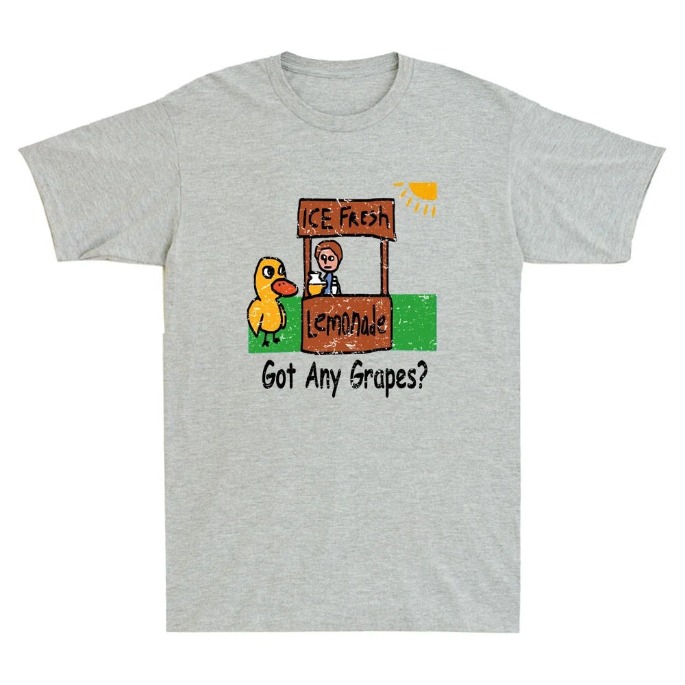 Ice Fresh Lemonade Got Any Grapes Duck Funny Quote Graphic Vintage Men's T-Shirt