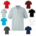 Men's Polo Collared Shirt with Pocket Plain 3XL, 4Xl, 5Xl
