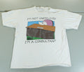 Vintage 90s Dilbert Shirt Mens XL White Dogbert Consultant Single Stich USA Made