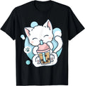 Cat Boba Tea Bubble Tea Anime Kawaii Neko Gift Unisex T-Shirt