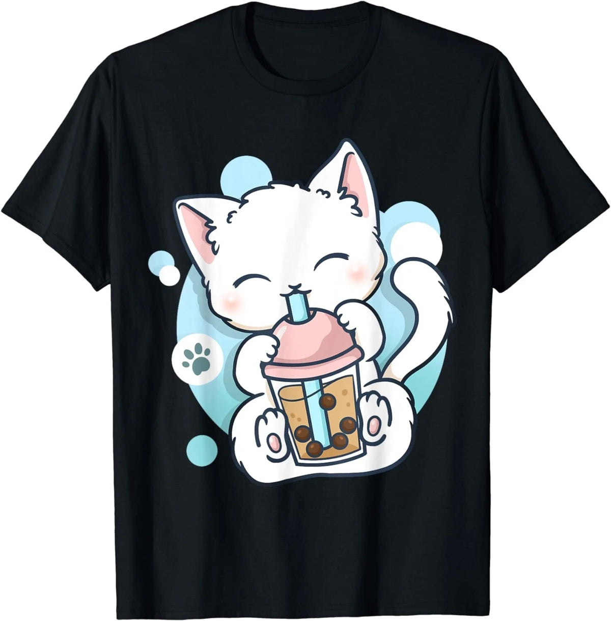 Cat Boba Tea Bubble Tea Anime Kawaii Neko Gift Unisex T-Shirt