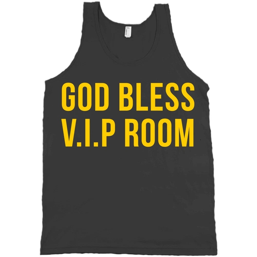 God Bless VIP Room Bella + Canvas Tank Top V.I.P. Club Shirt NEW WITH TAGS