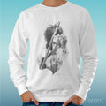 Felpa Man Light Sweater White " Rolling Stone Music " Road To Happiness