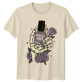 Morally Grey Nail Polish Skeleton Hands Gothic Mens Tee Womens Top Graphic