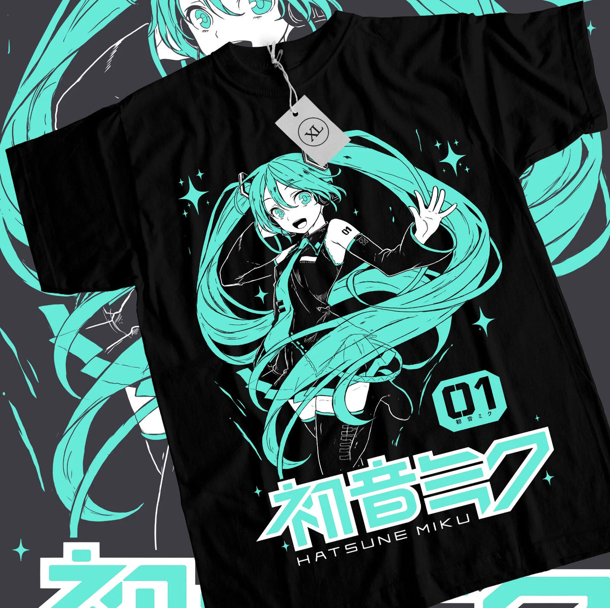 Hatsune Miku T-Shirt Anime Girl Kawaii Project