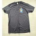 Black Pixel Art Wizard Graphic T-Shirt Mens Medium Cotton Short Sleeve Tee 1693