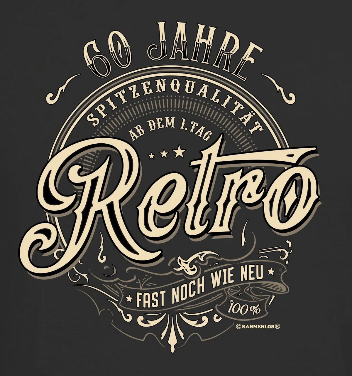 60th Birthday Men's T-Shirt 60 Years Premium Quality Retro Quotes Shirt