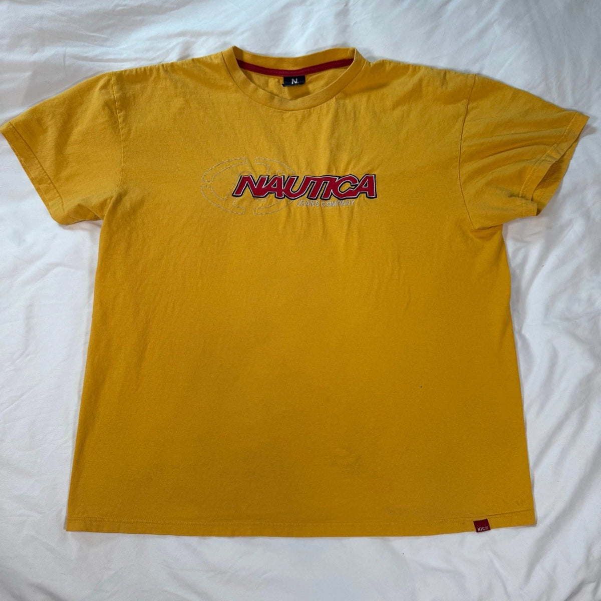 Vintage Y2K Nautica Jeans Company T-shirt 100% cotton size XL