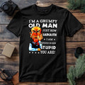 I’m A Grumpy Old Man T-Shirt Funny Sarcastic Humour Slogan Top Casual Latest Tee