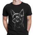 Chihuahua Dog Face Gift Funny Retro Mens T-Shirts Tee Top #D