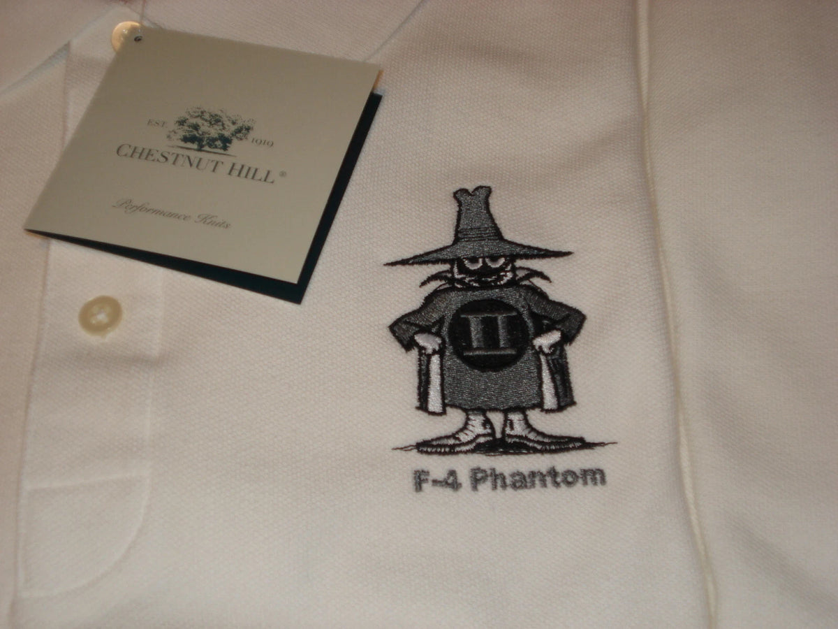 F-4 Phantom Man - Embroidered Polo - Premium Plane Art