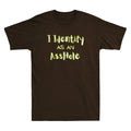 I Identify As An Asshole Funny Quote Sarcastic Joke Gift Vintage Men's T-Shirt