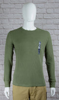 NWT Mens GAP Long Sleeve Solid Thermal Shirt Desert Cactus Choose Size - 977485