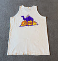 VTG 90s Camel Cigarettes Joe White Graphic Tank Top - Size L/XL - Made in USA