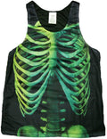 Skeleton Print Tank Top - Cool Halloween Gift, Funny Humor, Summer Wear