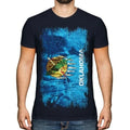 Oklahoma Zustand Grunge Flagge Herren T-Shirt Oklahoman Hemd Jersey Geschenk