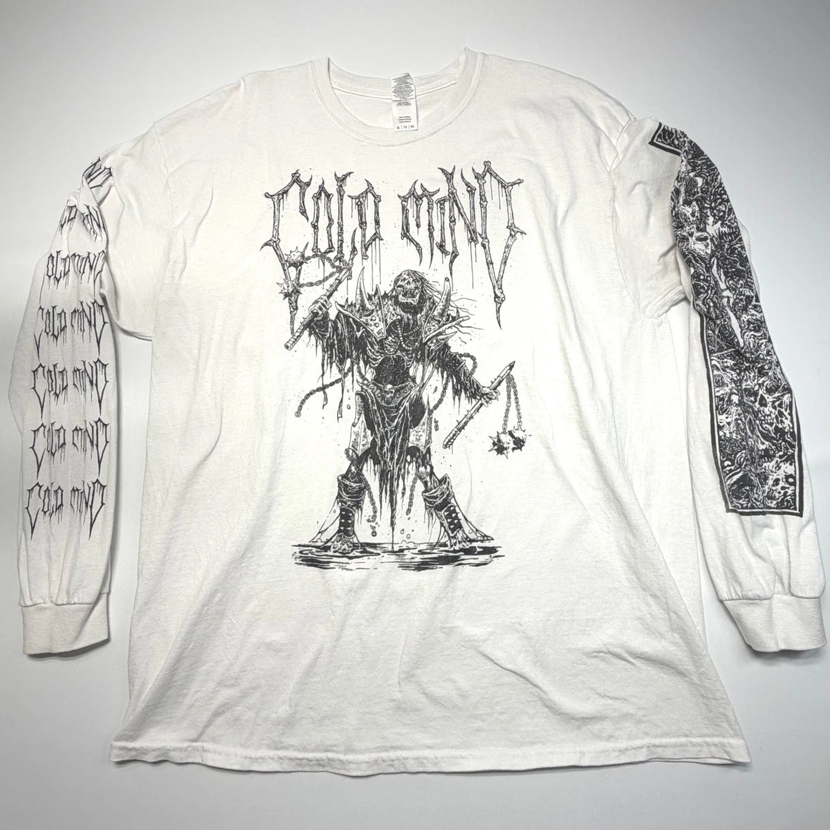 Cold Mind Hardcore Band Long Sleeve Tee XL Grim Reaper Graphic