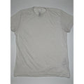 QUE Mens Size M White Crew Neck Short Sleeve Basic T Shirt Polyester Blend