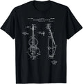 Vintage Patent Print 1934 Double Bass Player Gift Unisex T-Shirt