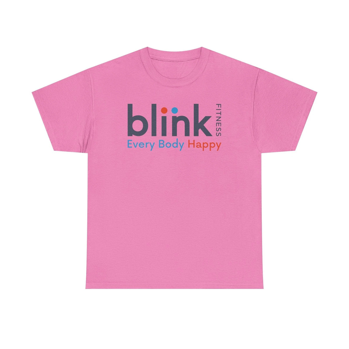 Blink Fitness T-Shirt Defunct Gym Chain Every Body Happy Workout Tee