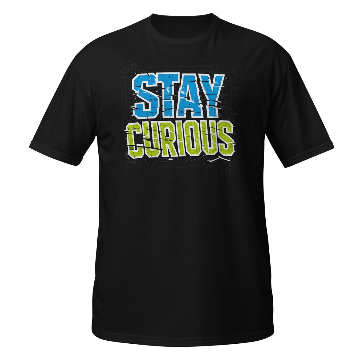 Stay Curious Shirt Streetwear Graphic Distressed Typography Urban Tee