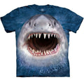 Wicked Nasty Shark Teeth Jaws Blue Aquatic Fish Tank The Mountain T-Shirt S-4X