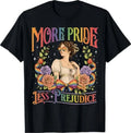 More Pride Less Prejudice Rainbow Vintage Pride Aesthetic T-Shirt S-3XL