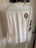 Keith Haring Art Pop Long Sleeve  Graphic T-shirt Men Medium White Double Sided