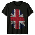 British Flag Fingerprint Mens T-Shirt Union Jack UK Patriotic Tee