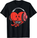 Valentines Day Heart Gamer Gaming Men Boys Kids Youth Teen T-Shirt
