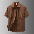 Men's Short Sleeve Button Down Shirt Casual Vacation Shirts Summer Top
