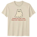 Cloaked And Claw Some Ghost Cats T-Shirt Halloween Gift For Him And Her