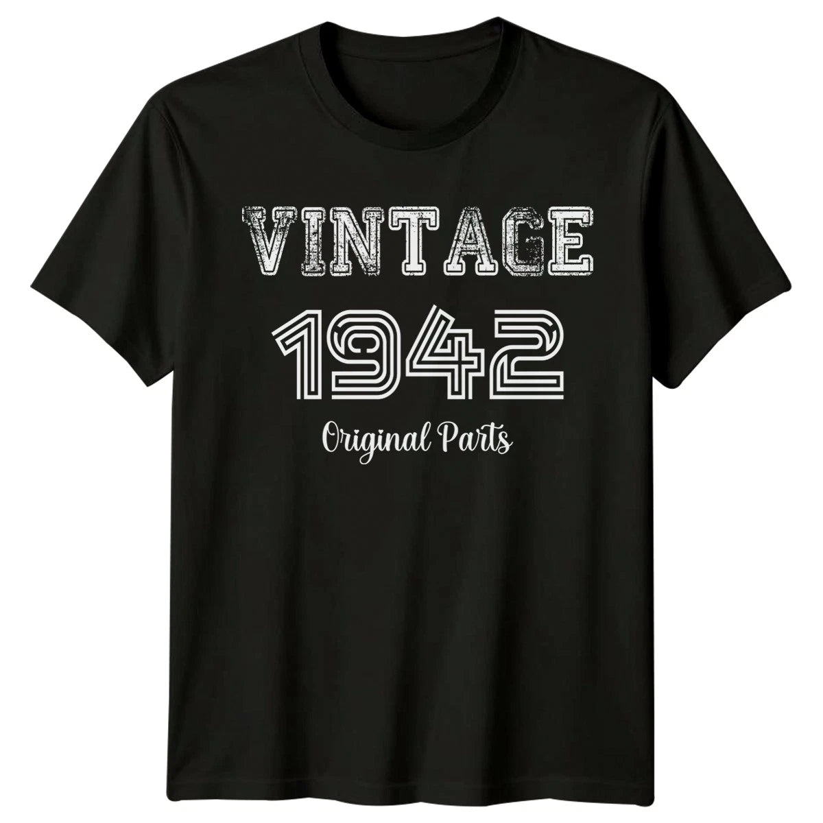 Personalised 1942 Birthday Mens T-Shirt Vintage Original Parts Design